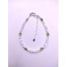 Peridot & Mother of Pearl Bracelet